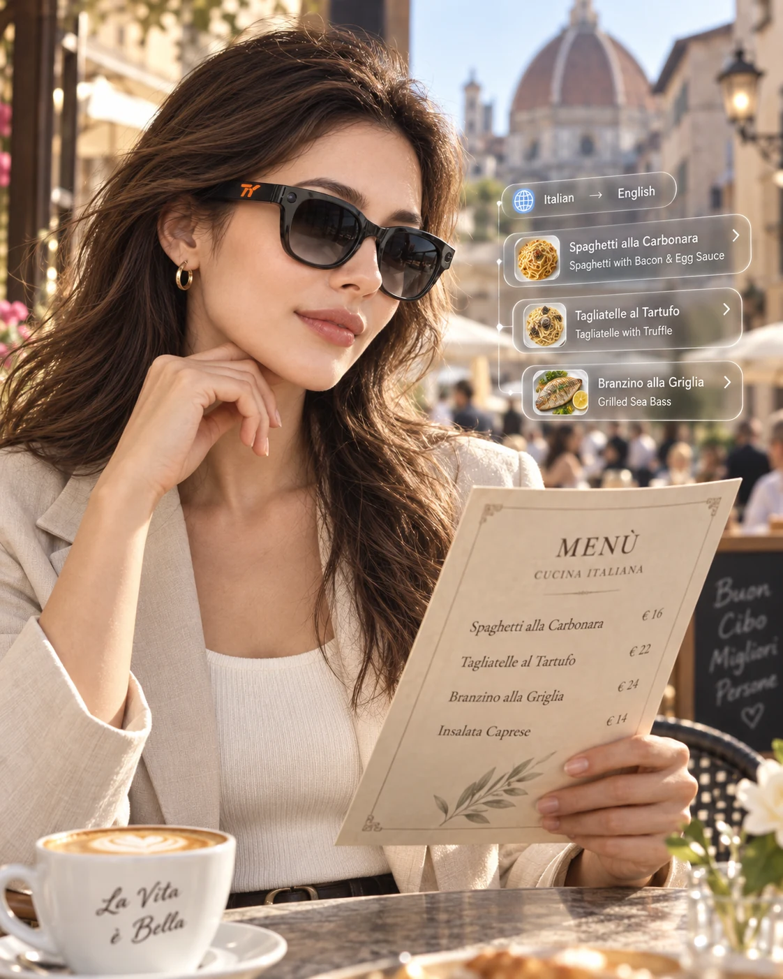 TY AI glasses supporting live translation