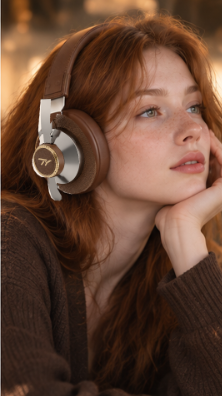 TY Hybrid ANC Business headphones in a focused work setting