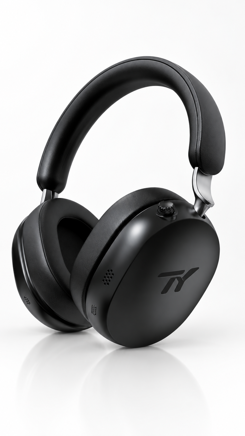 Black TY Flagship ANC Style 2pro headphones with a dark TY logo
