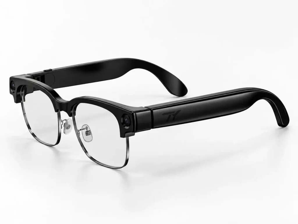Black TY AI Glasses E09-B Optical product finish